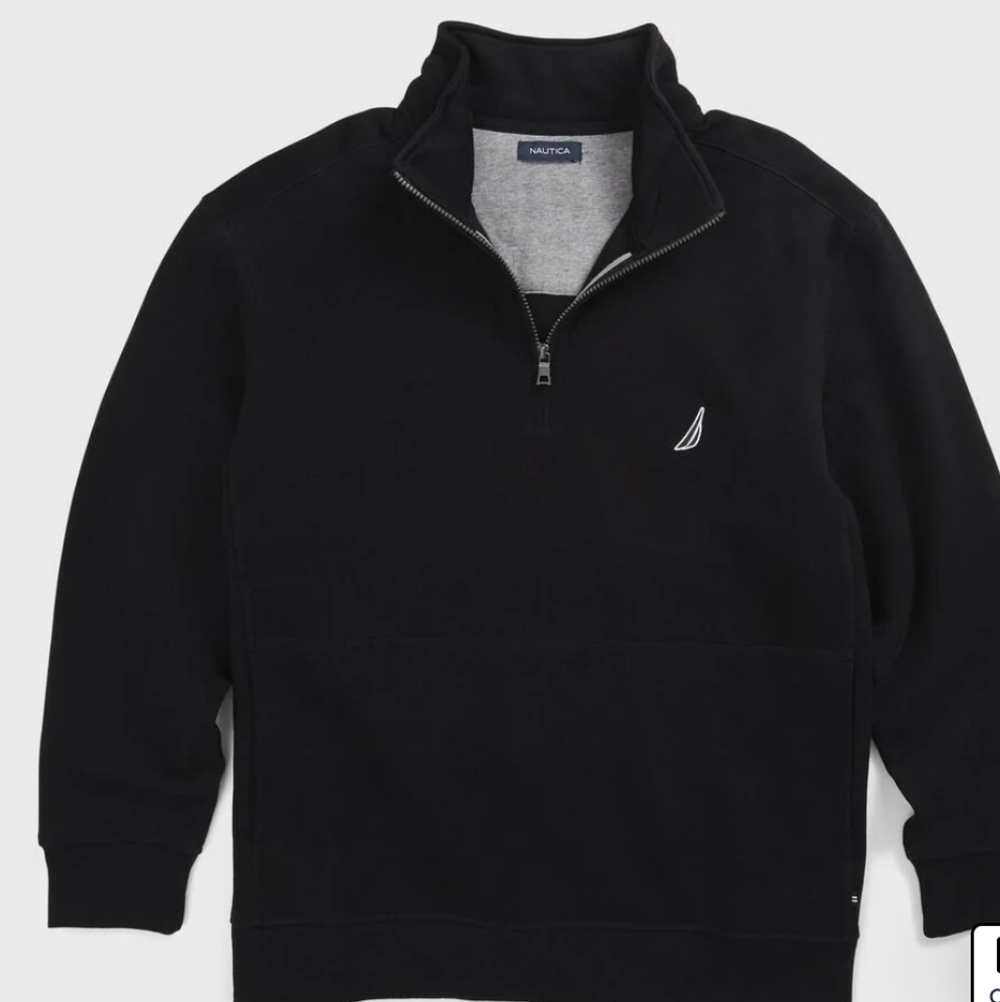 NAUTICA NAVY BLUE 1/4 ZIP SWEATER SIZE 2XL